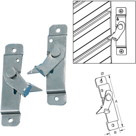 BOLIS ITALIA antifurto per tapparelle bloccatapparelle acciaio inox coppia dx sx