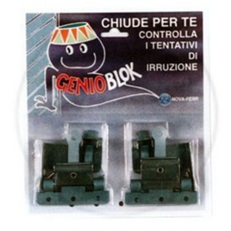 Nova Ferr Coppia Gancio Antifurto Per Tapparelle Genioblock Bloccat...