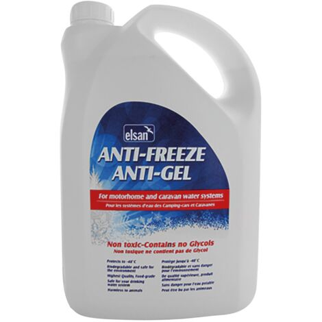 Antigel alimentaire pour réservoir d'eau – Protection jusqu'à -40°C – 4 L biodégradable pour camping-car et caravane