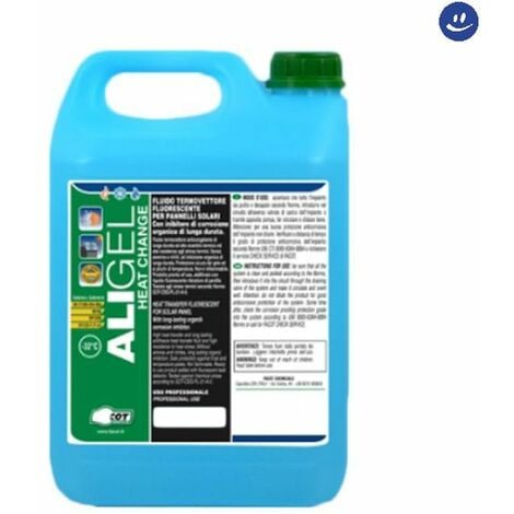 Antigelo termovettore/anticorrosivo per climatizzazione estiva ed invernale-pannelli solari ed impianti alimentari tanica da 5 kg FACOT