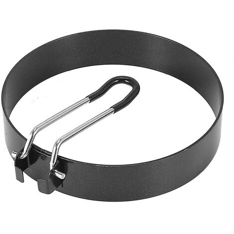 Antihaftbeschichtete Eierringe, 10,2 cm, 15,2 cm und 20,3 cm Pfannkuchenringe, Spiegelei-Pochier-Ei-Kochform mit Ölpinsel