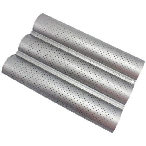 Antihaftbeschichtete, perforierte Brotbackform zum Backen von Baguettes und Toast – Haushaltsbackutensil