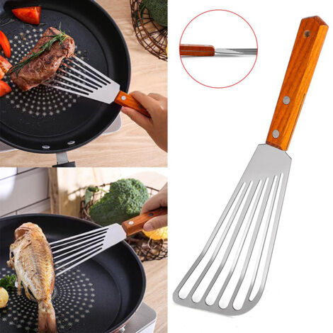 Antihaftbeschichteter Edelstahl-Kochspatel für Steaks