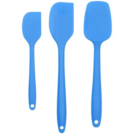 Antihaftbeschichteter Silikonspatel zum Backen, hitzebeständig – ideal für Gebäck und Kochen, blaue Farbe