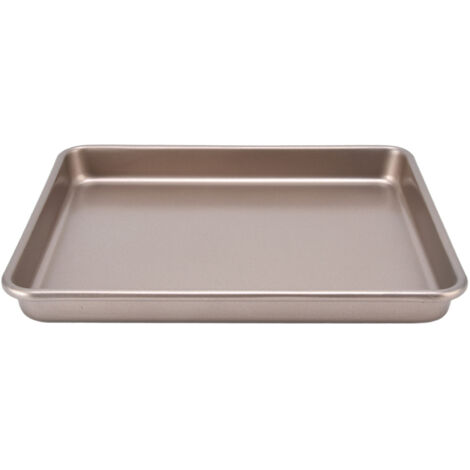 Antihaftbeschichtetes Backblech aus 0,8 mm starkem Kohlenstoffstahl für den Backofen, 33 cm Durchmesser, geeignet für Gebäck und Braten, langlebiges Küchenutensil