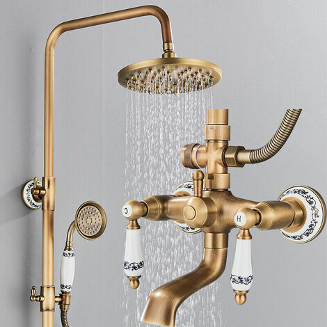 Antik Robinetterie De Douche Mélangeur Douche à Effet de Pluie De Douche Salon Set de Douche Douchette