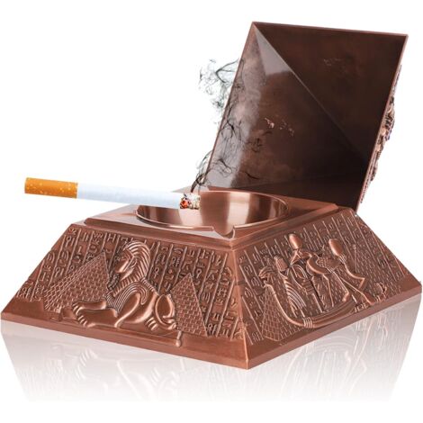 Antike ägyptische Metallfigur, Glücksbringer und Dekorationsobjekt fürs Büro, Sammlerstück und außergewöhnliches Geschenk