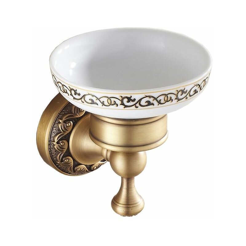 Antike Messing-Waschbecken-Seifenschale Wandkeramikplatte