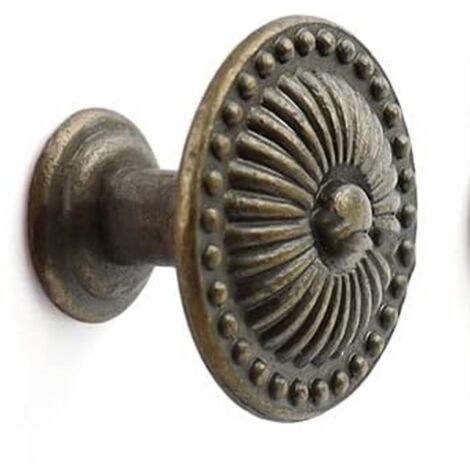 Antike Möbelgriffe, 8-teiliges Set Möbelknöpfe, 24 mm Schrankknöpfe mit Schrauben für Schubladen, Küche, Badezimmer, Kleiderschrank, Kommode