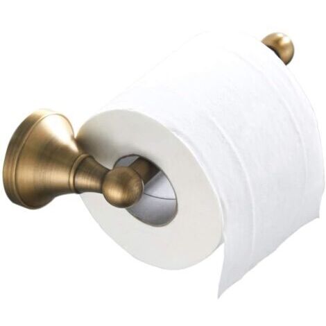 Antiker Toilettenpapierhalter Küchenpapierhalter aus Messing für Bad und Küche Wandmontierter Toilettenpapierrollenhalter, gebürstete Bronze