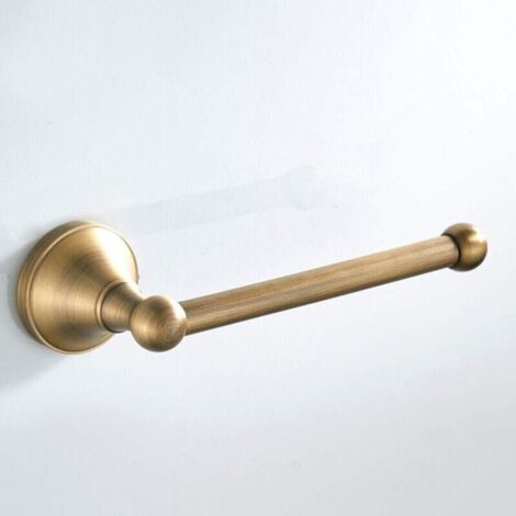 Antiker Toilettenpapierhalter, Küchenrollenhalter aus Messing, Wand-Toilettenpapierhalter für Bad und Küche, gebürstete Bronze