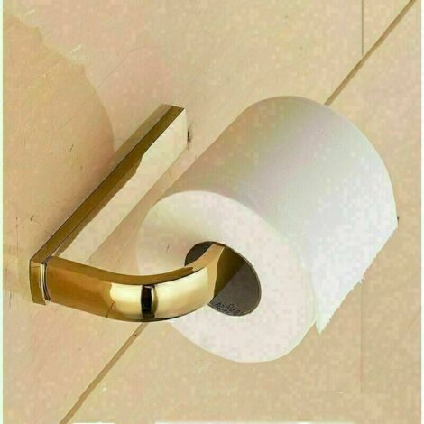 Antiker Toilettenpapierrollenhalter aus Messing (16 x 19 cm), Wanddekoration für Toiletten, Toilettenpapierspender – Badezimmeraccessoire