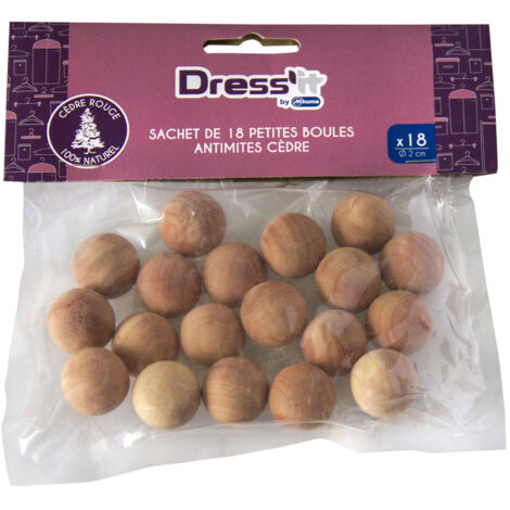 Antimites Sachet De 18 Boules En Cèdre - Mondex
