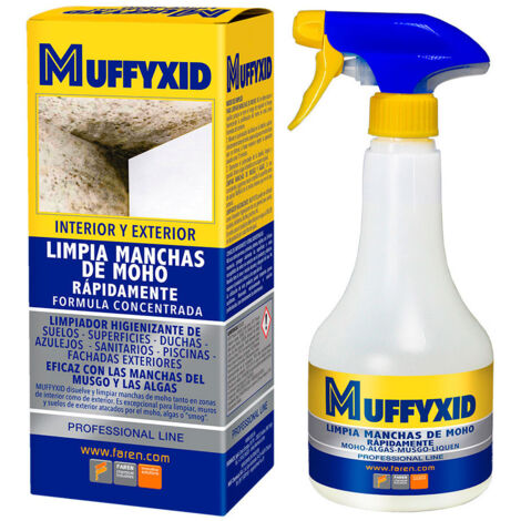 Antimousse 500ml pour toit et mur – Élimine moisissures et algues – Action sanifiante pour espaces extérieurs et intérieurs – Farmicol