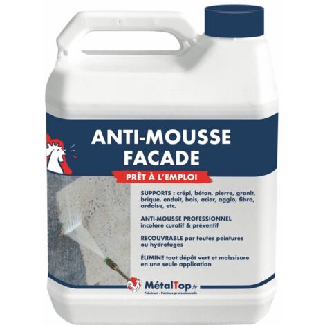 Antimousse Facade - 1 L    - Incolore - Metaltop