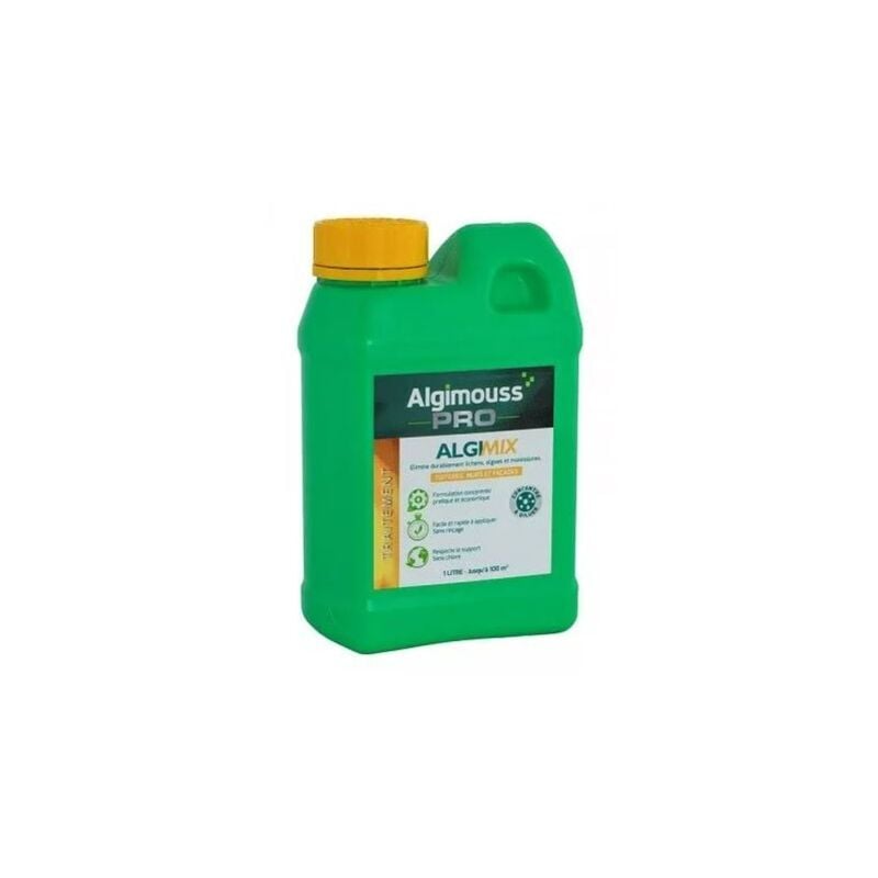 ALGIMIX 1 LITRE traitement toitures, murs, façades Concentré à diluer ALGIMOUSS 014001