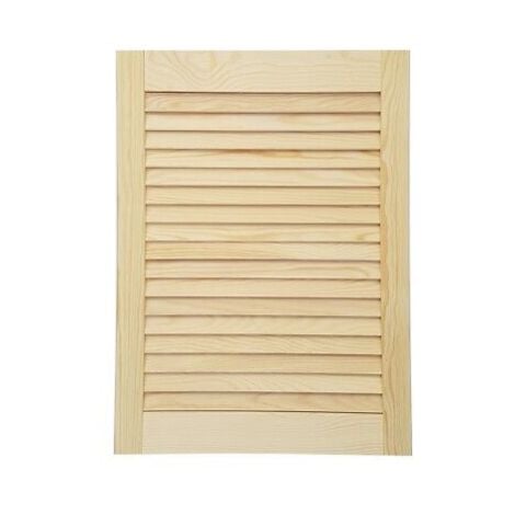 Antina a persiana aperta in legno massello di pino netto europeo varie misure dimensione disponibile: h 100 x l 49,5 anp1049p