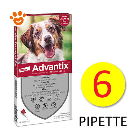 ANTIPARASSITARIO "ADVANTIX" PER CANI DA KG.10 A KG.25