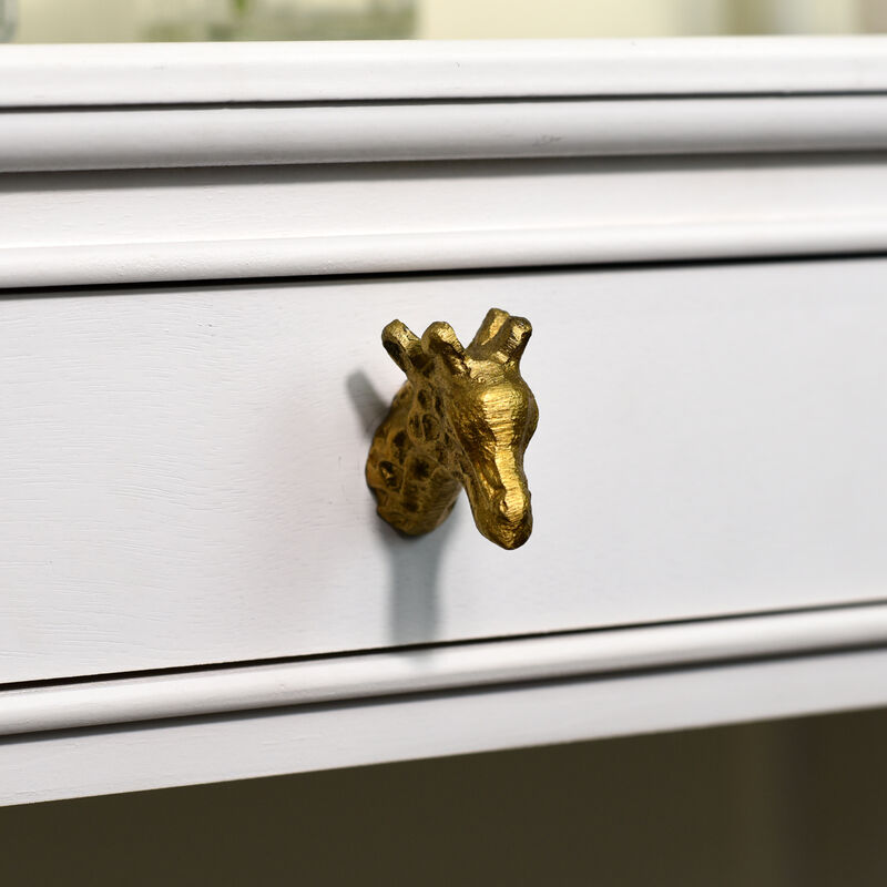 Antique Gold Giraffe Drawer Knob