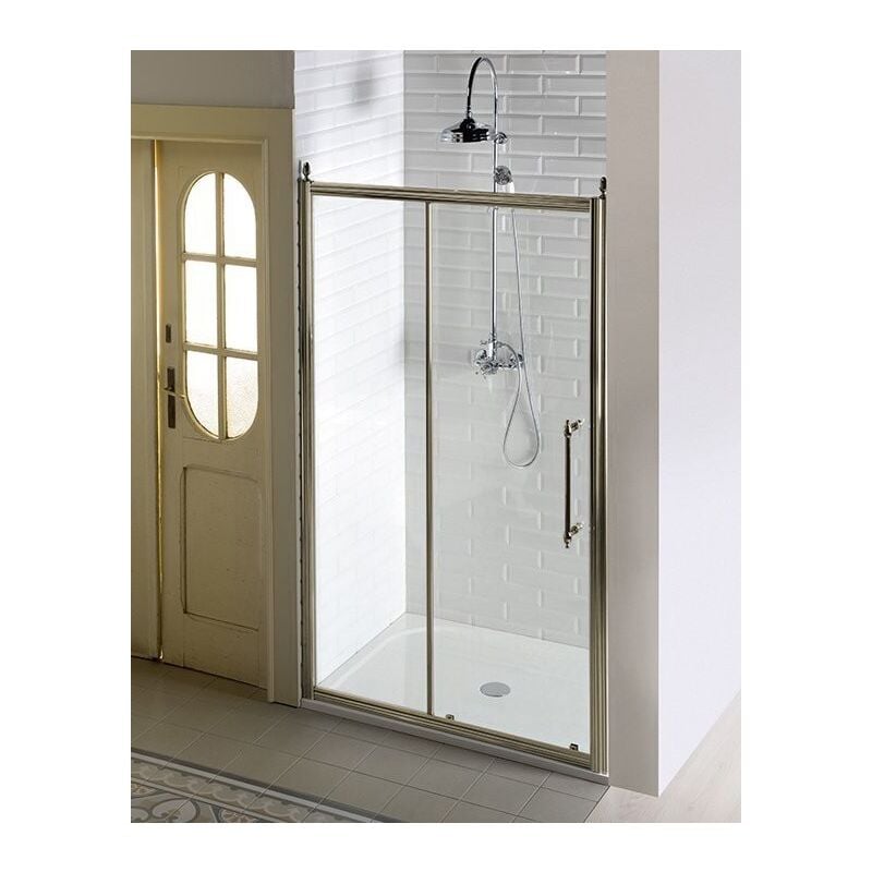 Antique Porte coulissante 1200mm, verre clair, bronze