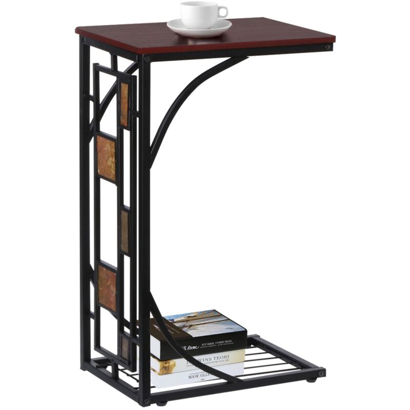 Antique Style End Table Sofa Side Coffee Snack Storage Trolly Narrow Table For Home Living Room Office 410850