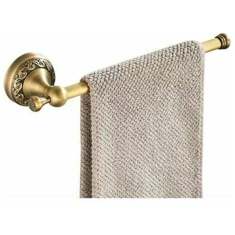 Antique towel rack, retro brass towel bar , wall mounted vintage bath towel rack