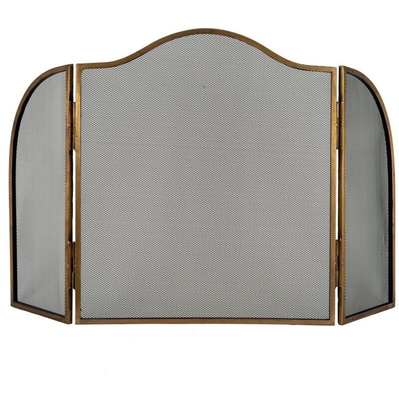 Image of Antiqued Fire Screen - Metal -&hellip;