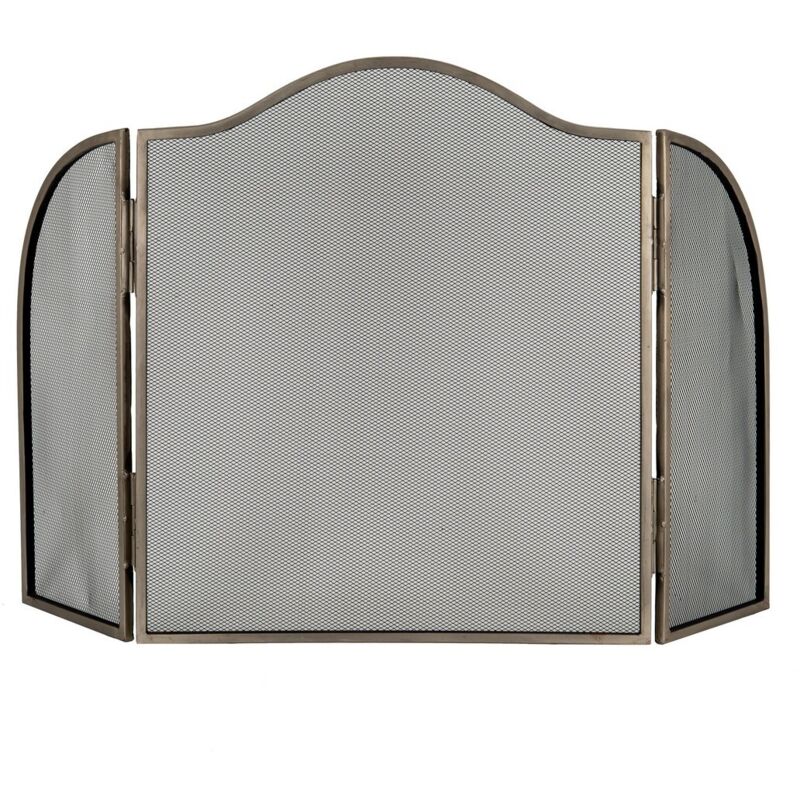 Image of Antiqued Fire Screen - Metal -&hellip;