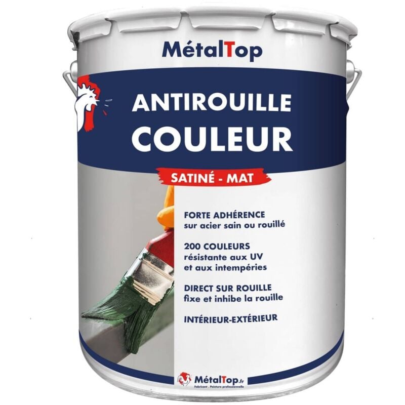 Metaltop - Antirouille Couleur - Pot 1 l - 9003 - Blanc de sécurité