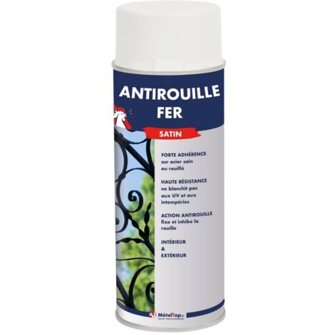 Antirouille Fer - 0.4 L - Bombe 400 mL    - 7022 - Gris terre dombre - Metaltop