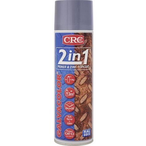 Antirouille GALVACOLOR 2-in-1 500 ml RAL 5012 bleu clair (Par 12)