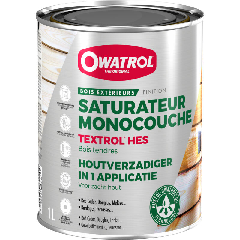 Owatrol - Saturateur monocouche textrol® hes Incolore (ow20) 5 litres