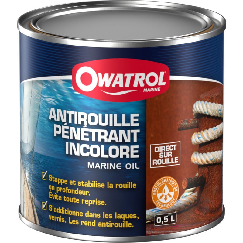 Antirouille pénétrant incolore Owatrol marine oil 1 litre