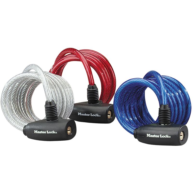 

Antirrobo de cable espiral Ø8mm 180cm llave Master