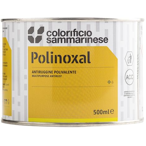 ANTIRUGGINE 'GLICEROFTALICA' Semilucido arancio - Lt 0,5 COLORIFICIO SAMMARINESE 6 PZ