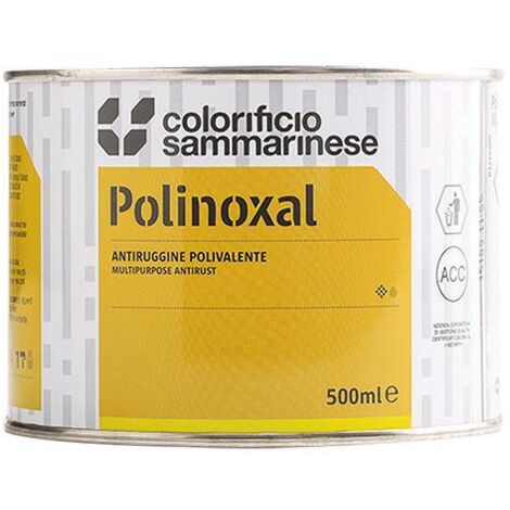 ANTIRUGGINE SINTETICA 'FINA' Lt. 0,5 Rossa COLORIFICIO SAMMARINESE 6 PZ