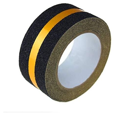 Antirutschband mit Reflexstreifen, gelb, rutschhemmend, rutschhemmend, hoher Grip, 50 mm x 50 m, für Boden, Treppe, Sicherheit