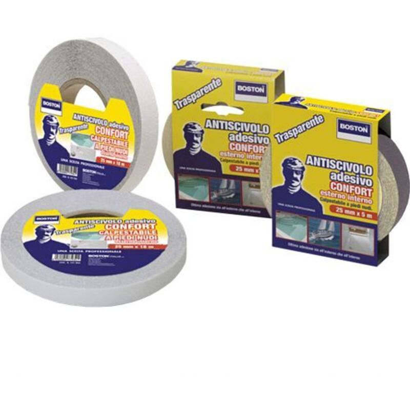Nastro Antisdrucciolo Confort Mm.25x5m Boston