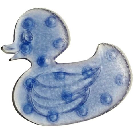 Antiscivolo In Gomma Per  Piatti Doccia A Forma Di Papera Colore Blu