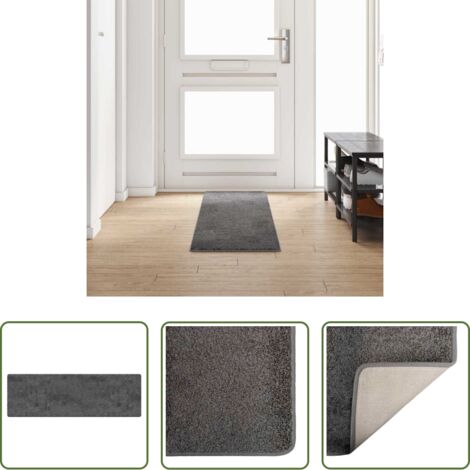 Antiscivolo -  Runner in Moquette Grigio 50 x 250 cm 100% Polipropilene Tuft