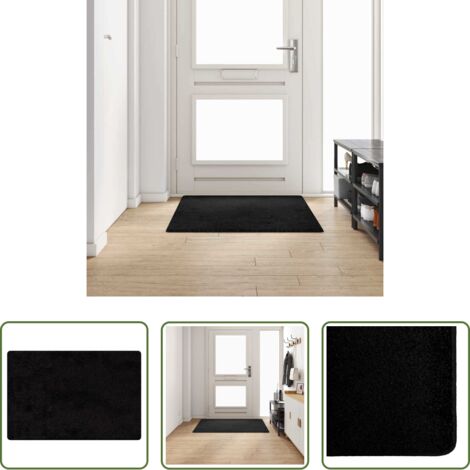 Antiscivolo -  Runner in Moquette Nero 100 x 150 cm 100% Polipropilene Tuft
