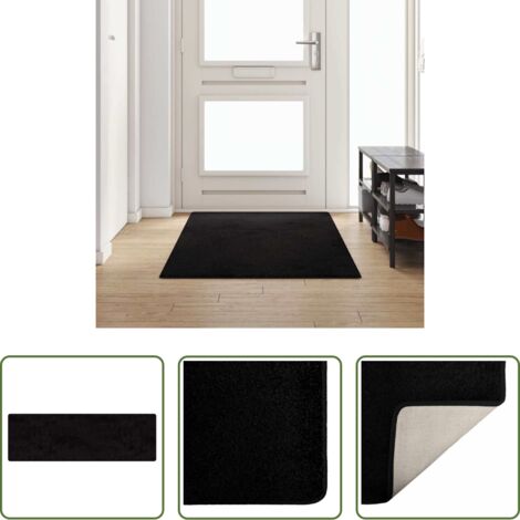 Antiscivolo -  Runner in Moquette Nero 100 x 250 cm 100% Polipropilene Tuft