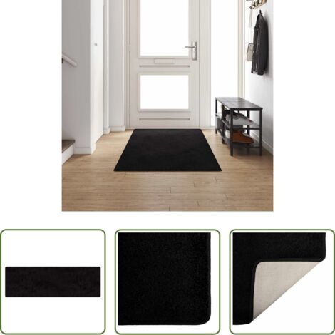 Antiscivolo -  Runner in Moquette Nero 100 x 300 cm 100% Polipropilene Tuft