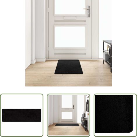 Antiscivolo -  Runner in Moquette Nero 50 x 150 cm 100% Polipropilene Tuft