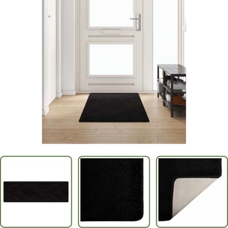 Antiscivolo -  Runner in Moquette Nero 80 x 250 cm 100% Polipropilene Tuft