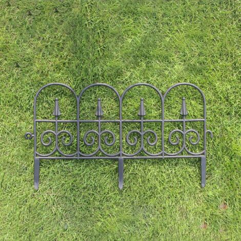 Antiseptischer PVC-Zaun für Garten und Balkon  Weiß oder Schwarz  1 Stück