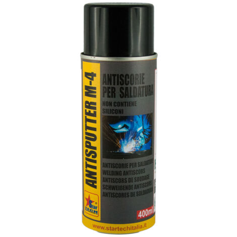 ANTISPUTTER spray 400 ml antiscorie antiadesivo sintetico per saldatura no fumi 6 PEZZI