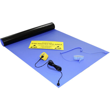 Antistat  ESD-Arbeitsplatz-Kit Blau (L x B) 1200 mm x 600 mm