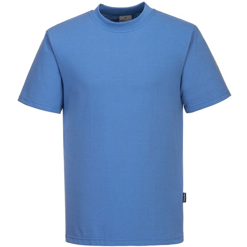 T-Shirt Da Lavoro Blu Antistatica Esd Celeste s