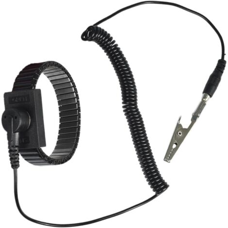 Antistatische Armbänder (Snap-10MM), antistatisches, verstellbares, beschichtetes Metallarmband mit Erdung ES